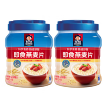 QUAKER 桂格 罐装即食/快煮燕麦片 1000g*2罐