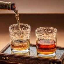 14点：树皮纹洋酒杯 210ml 1只装