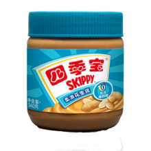 四季宝（SKIPPY）柔滑花生酱 早餐面包酱 调味酱料 拌饭拌面酱沙拉酱烘焙原料340g