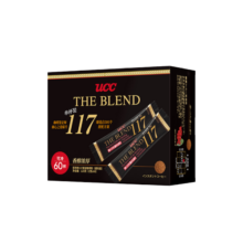 悠诗诗（UCC） 117冻干黑咖啡速溶咖啡粉单杯装120g（2g*60条) 马来西亚进口