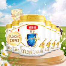 伊利金领冠珍护4段800g×6罐3-6周岁儿童配方奶粉