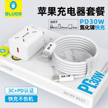 蓝猩 先生30w氮化镓充电器套装 适用PD苹果手机ipad平板快充套装Type-C数据线手机快充头