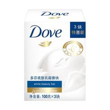 多芬 香皂柔肤乳霜香块90gx3