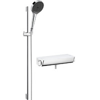 汉斯格雅 hansgrohe 境雨130 恒温花洒置物台套装 白色境雨+恒温置物台
