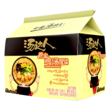 统一 方便面 汤达人 老母鸡汤 方便面108g*5 五连包新老包装随机发货