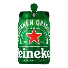 喜力 经典啤酒 5L 赠玻璃杯*2+0.0系列150ml*24 *2件