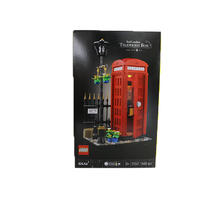 乐高 LEGO IDEAS系列 21347 伦敦红色电话亭 拼搭积木玩具