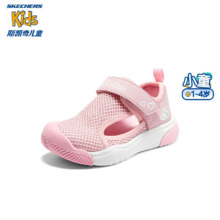 38节，3日20点：Skechers 斯凯奇 男女宝宝 凉鞋1-3岁儿童鞋子302824N