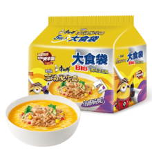 康师傅 方便面 大食袋酸香爽金汤肥牛面五连包142g*5 *2件