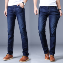 JEANSWEST OUTDOOR 真维斯 男士棉质弹力直筒牛仔裤 AF-8010