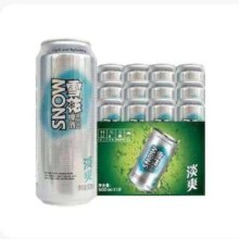 京东百亿补贴：SNOW 雪花 啤酒 口感清爽 500mL*12罐