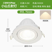 三雄极光 星焕 LED射灯 4.8W 暖白光30度 开孔75mm