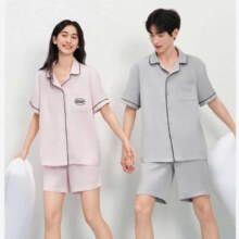 有棵树 情侣缎面家居服套装