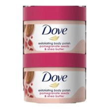 Dove/多芬嫩白身体磨砂膏298g*2 石榴籽乳木果去鸡皮嫩肤清洁提亮