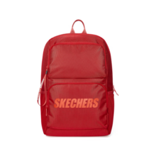 Skechers斯凯奇书包男女学生旅行时尚双肩背包大容量百搭运动休闲包可团购 赛车红 男女同款 均码
