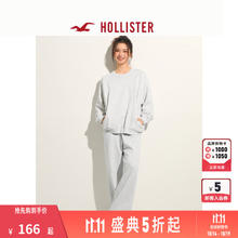 HOLLISTER 霍利斯特 24春秋款经典小海鸥抓绒落肩卫衣女装KI352-4218 灰色