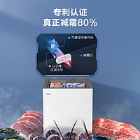 海尔 Haier 100升一级能效低霜家用商用冷藏柜冷冻柜租房用小冰箱BC/BD-100GHW9D -30°C深冷速冻