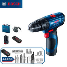 博世 BOSCH 电钻电动螺丝刀锂电冲击钻单电+小黑盒工具箱