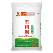 五得利五得利面粉家庭通用中筋粉包子馒头拉面饺子 三星金富强5kg