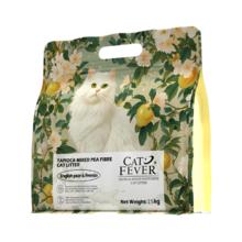 喵洁客 CATFEVER木薯豆腐混合猫砂除臭植物猫砂英国梨&小苍兰香 2.5kg