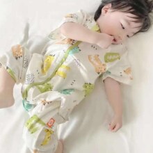 良良 婴幼儿睡袋 春夏薄款四层棉纱布分腿睡袋 防螨抗菌 多款任选