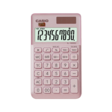 卡西欧（CASIO）stylish时尚计算器 璨光粉 SL-1000SC-PK