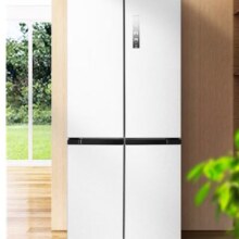新品预售、PLUS会员：Midea 美的 508升 十字对开门 一级能效冰箱 BCD-508WSPZM(E) 海贝白