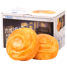 三只松鼠 水牛乳千层吐司 1000g/约20袋