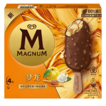梦龙 柚子山茶花蜜口味冰淇淋62g*4支 雪糕 冰淇淋