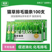 笑宠 猫草排毛猫条100支化毛排毛猫零食猫咪用品猫猫宠物幼猫湿粮 猫草猫条15g*100支