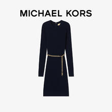 迈克·科尔斯 MICHAEL KORS MK 女士圆领长袖针织连衣裙