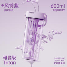 cille 希乐 水杯女生2025新款吸管杯夏季大容量tritan茶水分离杯子