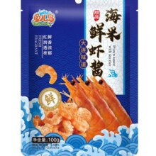 鱼儿岛 海米鲜虾酱开袋即食100g*1袋