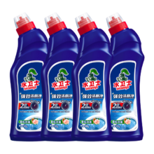 水卫士洁厕灵500g 除菌99.9%洁厕液马桶清洁剂 强效洁厕净500g*4瓶