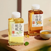 果子熟了无糖茶桂花味饮料350ml装0糖0脂肪0能量 栀乌龙 350ml*12瓶