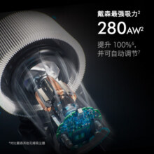 戴森（DYSON）G5 Detect Absolute智能无绳吸尘器280AW强大吸力 光学探测升级家用 除螨 紫色