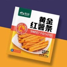 北京冬奥会供应商，雪川 3/8”冷冻红薯条半成品 2斤