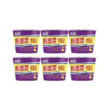 思圆方便食品粉面菜蛋组合装185g*6桶