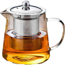 PLUS会员、需首购：一朵棠 玻璃泡茶壶 茶水分离耐热茶具