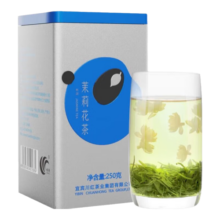 林湖飘雪 【详情页领优惠券】茉莉花茶 川派茉莉飘雪花毛峰罐装茶叶自己 【热销爆款】浓香耐泡250g