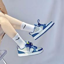 NIKE 耐克 女鞋春季Court海军蓝校园休闲鞋低帮轻便板鞋BQ5448-016