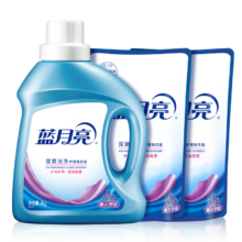 PLUS会员、需首购：蓝月亮 深层洁净洗衣液 薰衣草香 1kg*1瓶+500g*2补充装 强效去渍*3件