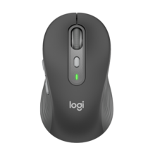 罗技（Logitech）M750M 通用版鼠标 无线蓝牙鼠标 静音鼠标 智能鼠标 对称鼠标 黑色 带Logi Bolt USB接收器