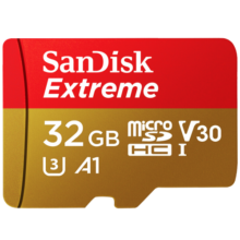 闪迪（SanDisk）32GB TF(MicroSD)内存卡 4K极速金卡A1 V30 U3行车记录仪 运动相机无人机 监控存储卡 读100MB/s