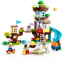 乐高（LEGO）积木拼装得宝10993 3合1创意树屋大颗粒积木桌儿童玩具生日礼物