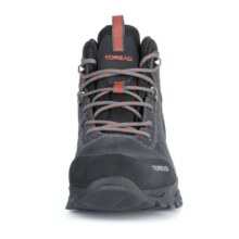 探路者（TOREAD）登山鞋男秋冬新款户外防泼水高帮防滑耐磨户外鞋雪地通勤徒步鞋 黑色 不加绒 42
