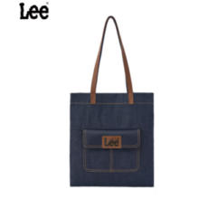 Lee 时尚休闲托特包牛仔布百搭手提包 牛仔蓝