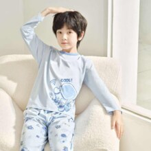 17号20点：红豆男装 红豆 中大童纯棉家居服套装