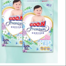 京东百亿补贴：GOO.N 大王 花信风纸尿裤 L56片*2包