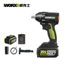 威克士20V无刷电动扳手WU279.2(5.0双电)大扭力充电风炮冲击扳手工具